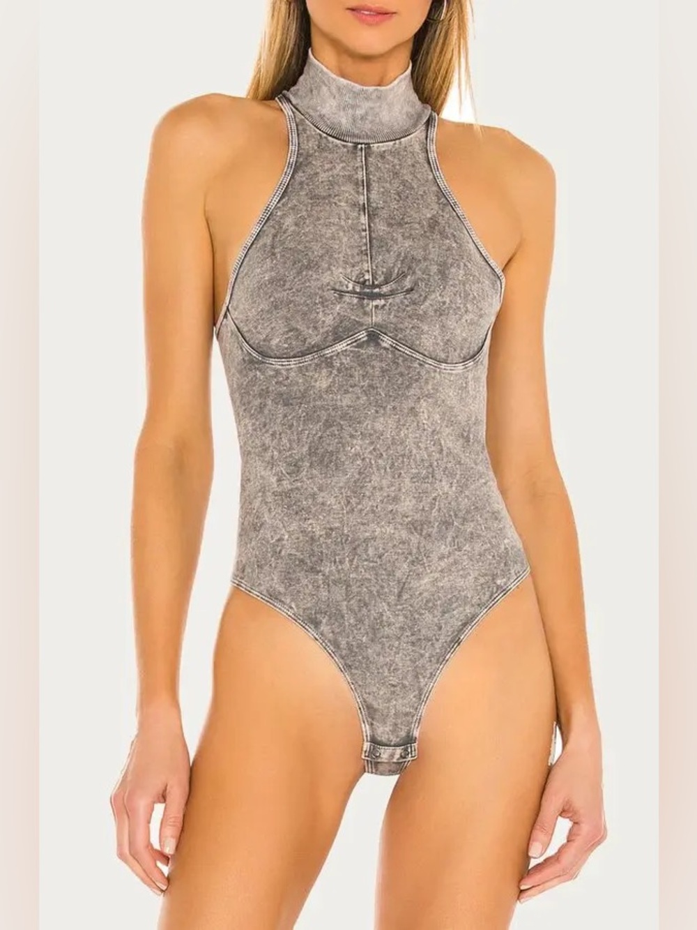 Noam Martinique Bodysuit in Black Ice in Grey Size Medium NWT